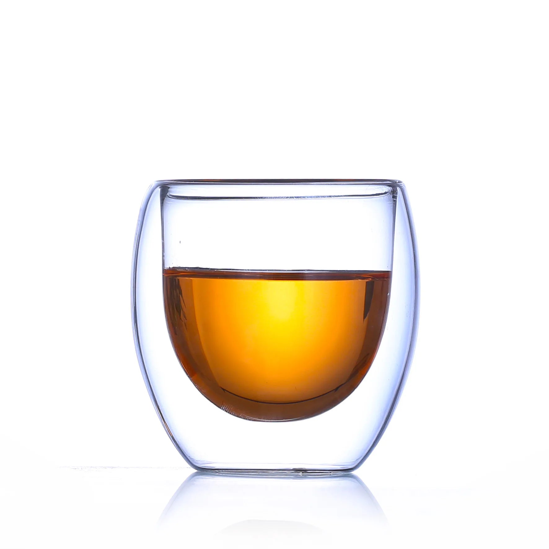 Modern Turkish Style Transparent Double Wall Glass Coffee Cup