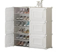 New Arrival White 3D Folding Plastic Shoe Rack Organizer with 3 Doors for Dining Zapateras De Plastico