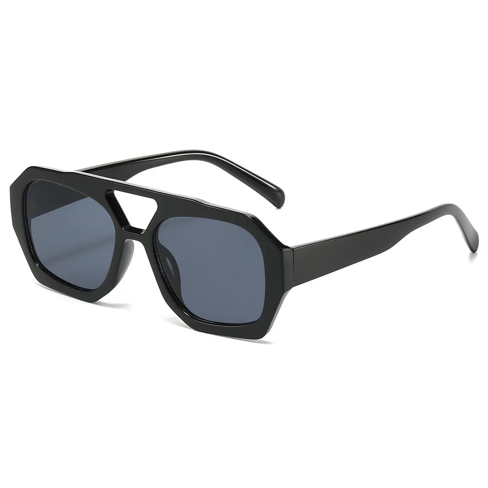 Irregular Trend Vintage Black Oversized Custom Sunglasses Manufacturer Fashion Personality Sunglasses Luxury Woman Sunglasses
