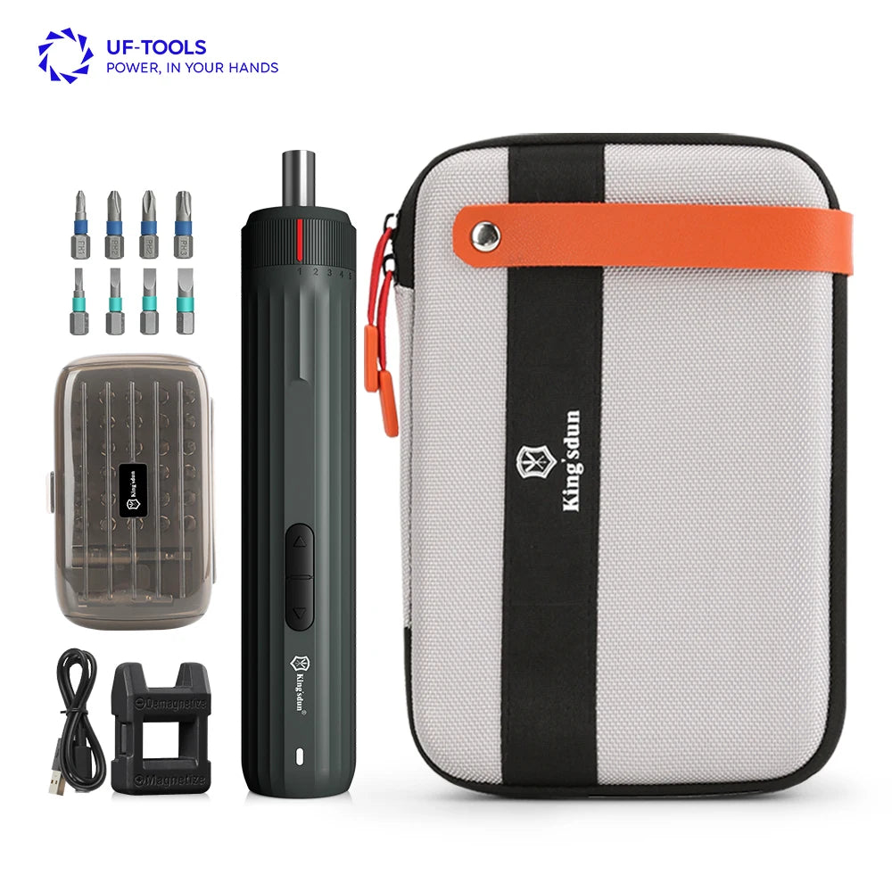 Mini Electric Cordless Lithium-Ion Battery Screwdriver Precision Screwdriver Set 35 Magnetic Bits 3.6V 2.5-3.0Nm Industrial