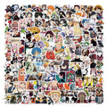 200Pcs Mix Anime Characters Collection Graffiti Sticker for Skateboard Laptop Motorcycle Phone Waterproof Custom Fashion Label