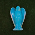 Huiying Decorative New Style 2 Inch Carved Opalite Crystal Stone Angels