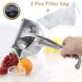 Manual Fruit Juicer Alloy Lemon Squeezer Citrus Press Heavy Duty Hand Press Fruit Juicer Detachable Lime Squeezer