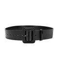 Women's Casual Alloy Buckle Split Cow Leather Wide Belt with Pin Design