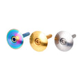 Lightweight Custom Titanium Alloy Dome Umbrella Screws Conical Head Headset Cap Bolts for Mountain Bicycles Bike Parts