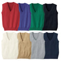 New Arrivals Colorful Fashion Wool Vest Middle School Students Boys and Girls Casual Sleeveless Knitting Winter Sweater Vest