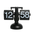 2023 Retro Flip Clock White Black Silver Auto Tabletop Desk Clock Digital Display Modern for Office Home Living Home Kitchen