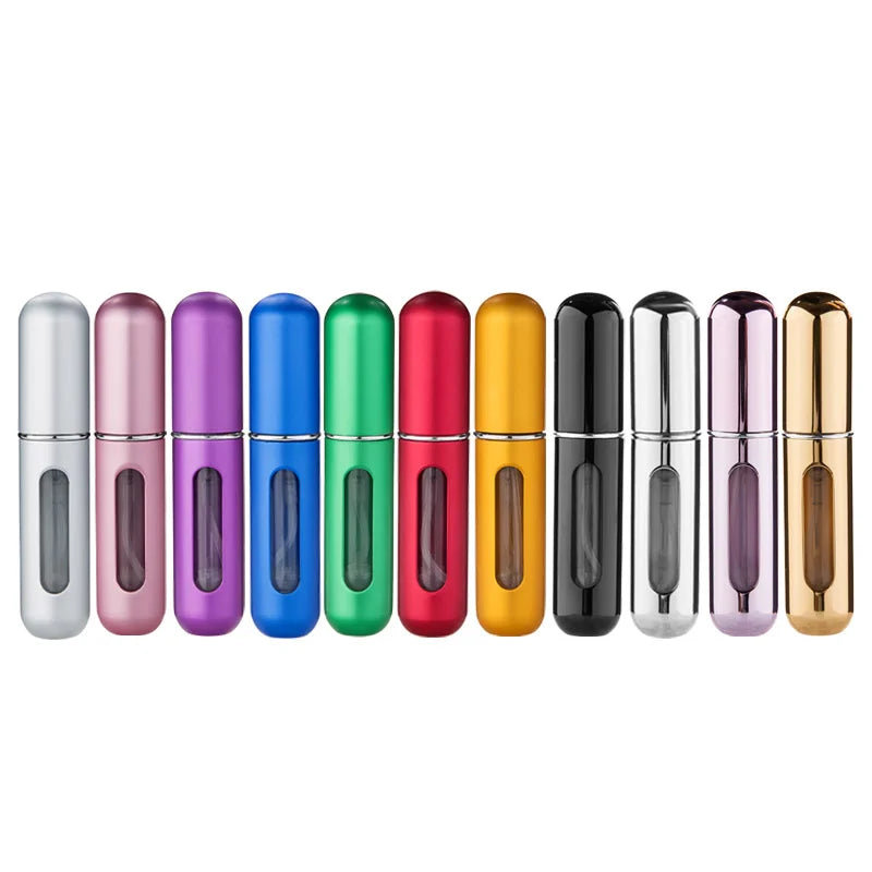 Empty 5ml Portable Perfume Refillable Bottle Mini Spray Aluminum Atomizer Scent Cosmetic Containers for Travel