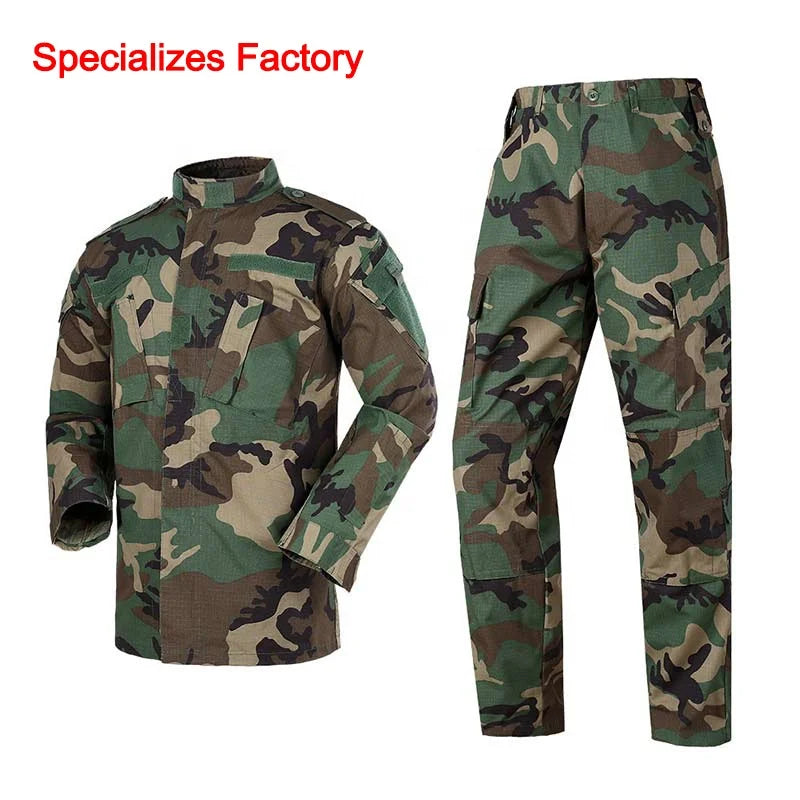 ACU Camouflage Four Color Jungle Uniform Is Breathable and Durable Combat Uniform