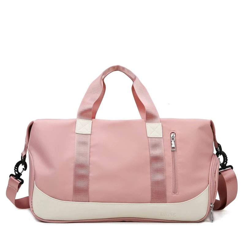 Sports Colorful Custom Logo Nylon Travelling Bag Travel Nylon Fitness Waterproof  Women Duffel Bag Weekend Gym Fitness Bag