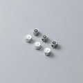 3.5mm Tiny Flower Spacer Beads Antique Sterling Silver Round Daisy Beads for Jewelry Making