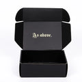 Creative Clothing E Commerce Packaging Large Black Clothes Mailer Box Corrugated Cardboard Shipping Box