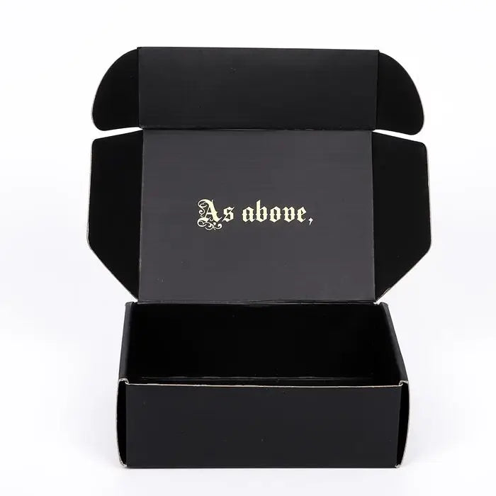 Creative Clothing E Commerce Packaging Large Black Clothes Mailer Box Corrugated Cardboard Shipping Box