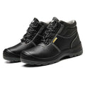 Steel Toe Unisex Lightweight Jogger Safety Sneakers Slip Resistant Factory Work Shoes Summer Autumn Winter Genuine Leather