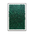 Wholesale Hotel Wall Decor Modern Simple Green Round Paper Cut Paste Black Metal Framed 3D Wall Art for Living Room