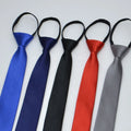 High Grade Hot Sale Solid Zipper Necktie 5cm Popular Zip Neckties Slim Skinny Student Zipper Ties