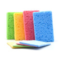 Biodegradable Wood Pulp Dishwashing Scrubber  Natural Pop up Cellulose Compressed Sponges Soft Absorbent Cleaning Sponges