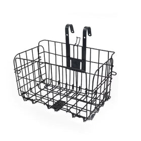Bicycle Folding Metal Wire Basket Front Pocket Bag Luggage Cycling Baskets Mountain Bike Front and Rear Hanging Baskets
