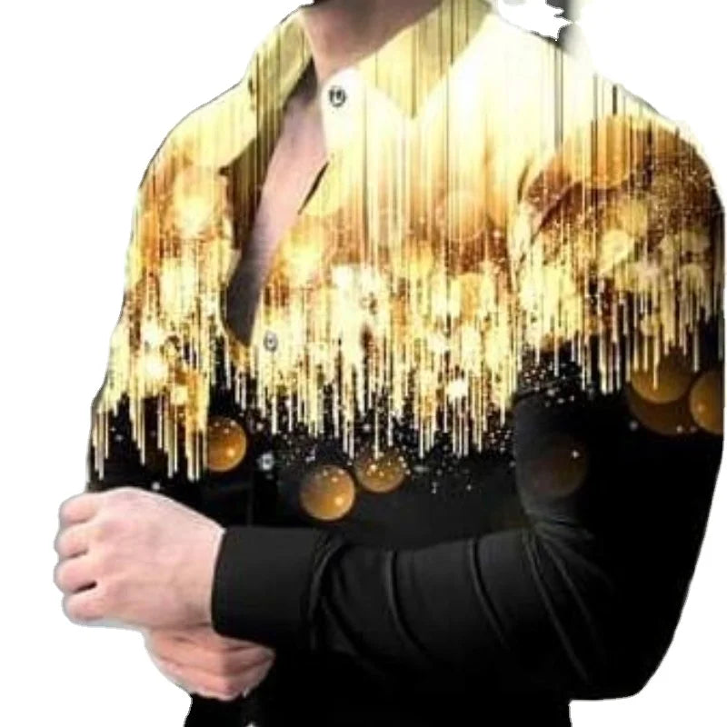 Manufacturer New High Quality Digital Printing Single Breasted Quick Dry Breathable Casual Spring Shirt for Men