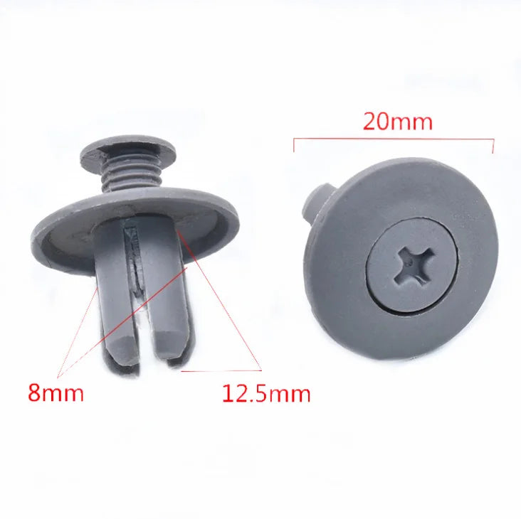 Universal Auto Plastic Fasteners Car Clips Trunk Screw Rivets Bumper Fender