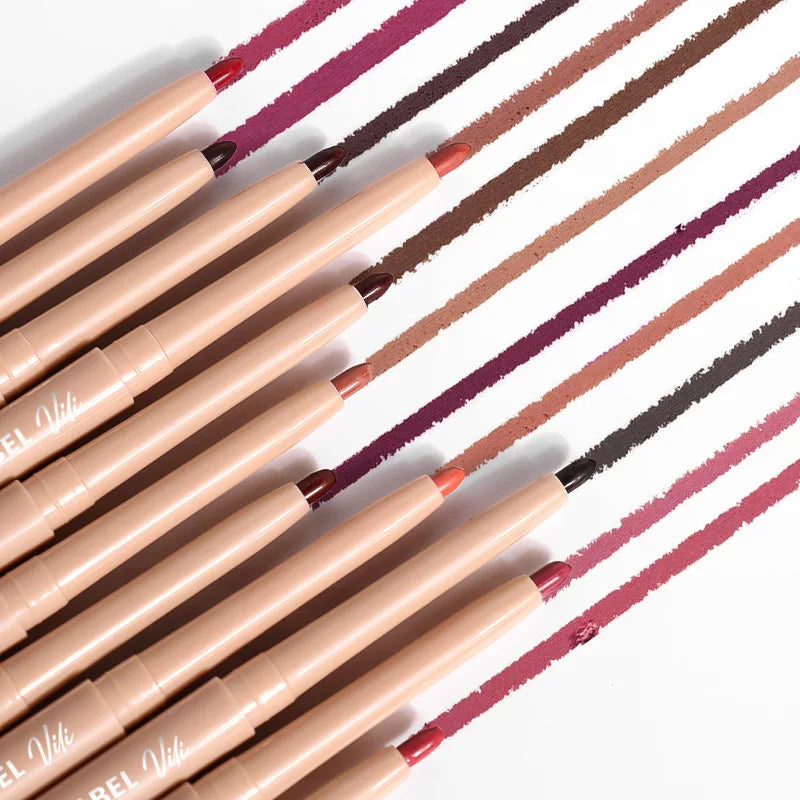 2024 New Arrive Vegan Matte Waterproof Lip Liner Custom Logo Creamy Lipliner Pencil Private Label Maquillaje Lip Liner