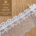 Water Soluble Lace Milk Silk Bar Code Embroidered Fabric for DIY Wedding Clothing Accessories
