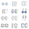 New Arrival Sterling Silver 925 Fine Jewellery Zircon Earring 925 Sterling Silver Cz Flower Cute Stud Earrings for Women