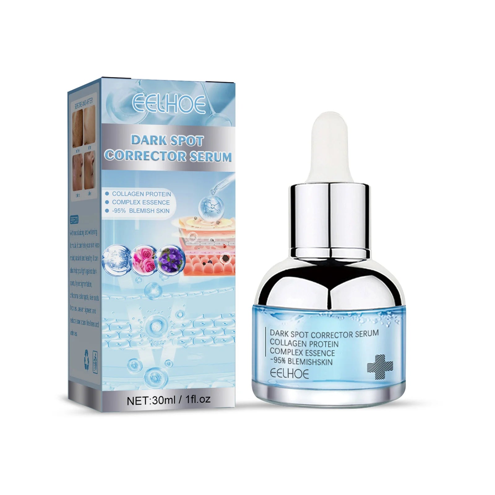 EELHOE Sheep Placenta Collagen Serum Moisturizing Brightening Anti-wrinkle Firming Skin Lightening Melanin K1