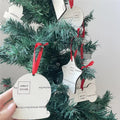 MDFSUB Double-Sided Hanging Ornament Christmas Crystal Globe Sublimation Blank for Tree Decoration Christmas Decorations