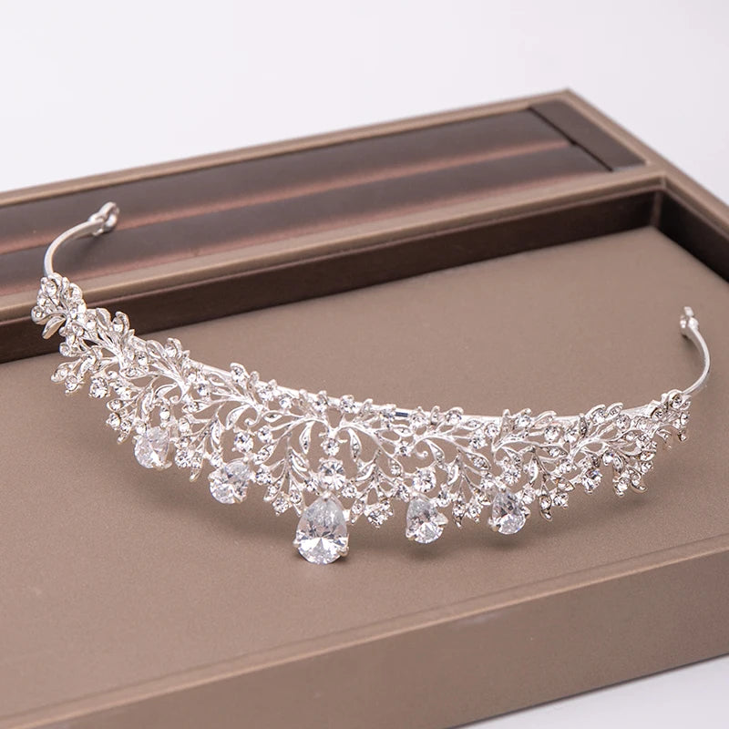 Crown Tiaras Crowns and Wedding Bridal Pageant Birthday Kids Crystal Bride Gold Woman Tiara