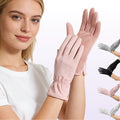 Custom logo Women Ice Silk Summer Sun protection Gloves