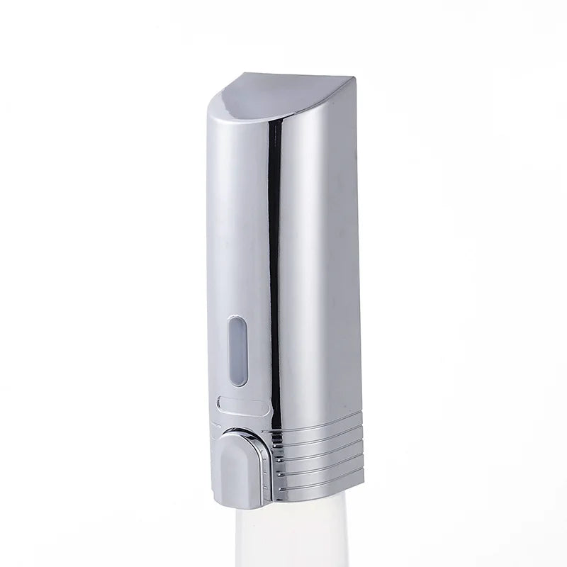 ABS Plastic Manual Liquid Soap Dispenser Wall Mounted 350ml Capacity Modern Style for Home Kitchen Hotel or Hospital Use