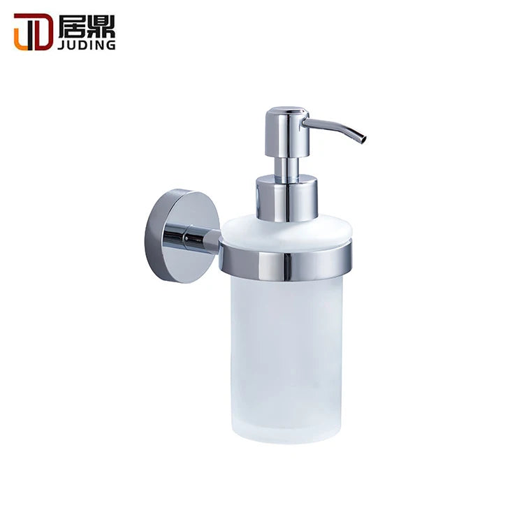 Chrome Wall Mounted Shampoo/Soap Dispenser Holder with Pump for Bathrooms for Hotels Hand Soap Dispenser Type