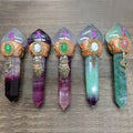 Wholesale Natural Stone Crafts Crystal Tower Crystal Witch Magic Wand for Healing Reiki