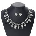 CH012 Fashion Bridal Jewelry Set Women Rhinestones Necklace Earring Set Crystal Jewelry Set Wholesale