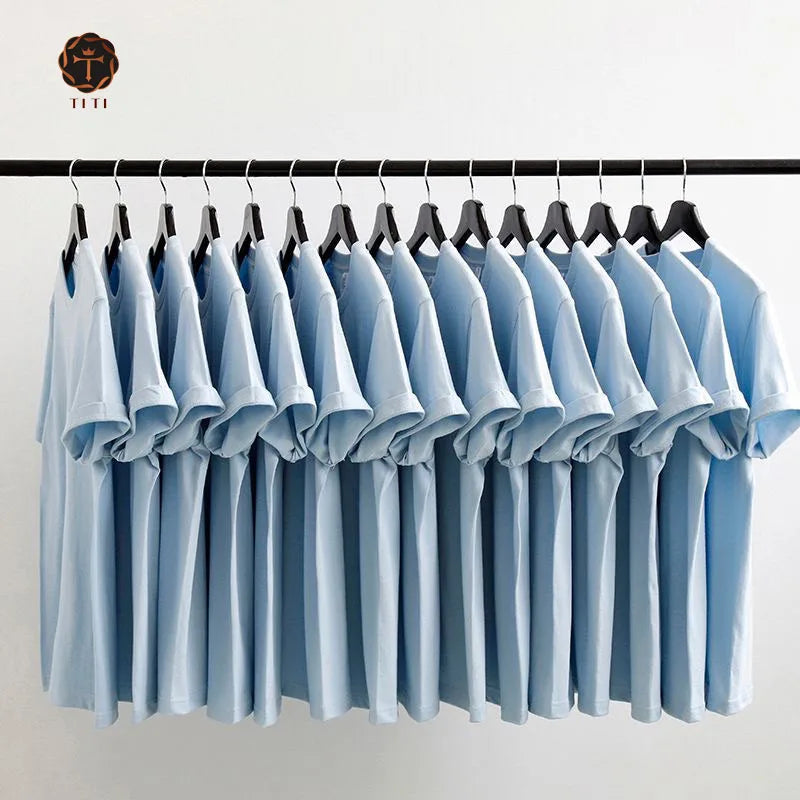 TT Cotton T-shirts Women's Unisex Streetwear Tee Shirt Custom Men's Tshirt
