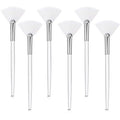 Soft Fluffy Fan Brushes for Facials Facial Acid Applicator Makeup for Esthetician Spa Mud Cream Masques Cleansing Tool Fan Brush