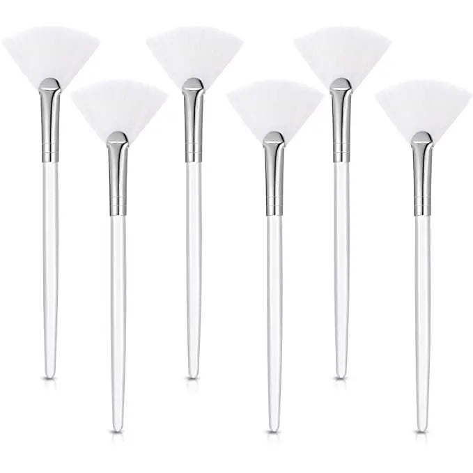 Soft Fluffy Fan Brushes for Facials Facial Acid Applicator Makeup for Esthetician Spa Mud Cream Masques Cleansing Tool Fan Brush