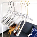 Guilin Win Win Wholesale Custom-Made Transparent Luxury Long Gold Hook Clear Acrylic Clothes Hanger for Women'S Clothes Shop