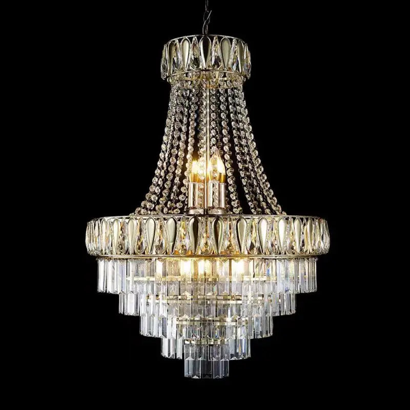 I812 New Design Crystal Chandelier Hotel Hall Wedding Ceiling Decoration Crystal Light Decoration Venue Props MegaBDM