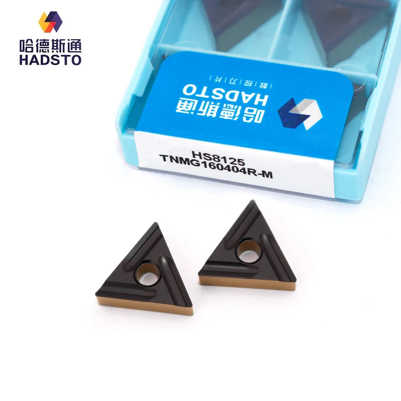 HADSTO TNMG160404R-M TNMG160404L-M TNMG160408L-M HS8125 Coated Blade Processing Steel Parts Two-Color Customizable OEM