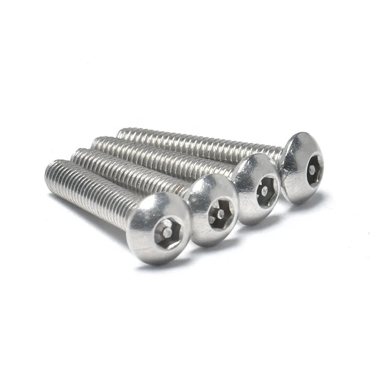 Stock Size Anti-theft SS304 Hex Driver Socket with Pin Button Head M5 M6 M8 Security Screw