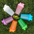 Sustainable Wood With Ball Shake Bottle Protein Shaker Black Gold Shake Bottle