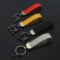 Leather Car Keychain for Car Brands Handmade Premium Metal Key Ring Accessories With Logo Present for Man and Woman
