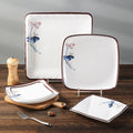 Custom Printing Restaurant Square Dinner Plates Melamine Serving Plate