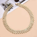 Simple Hiphop Short Chain Necklace Jewelry Hollow Clavicle Chain Necklace for Women