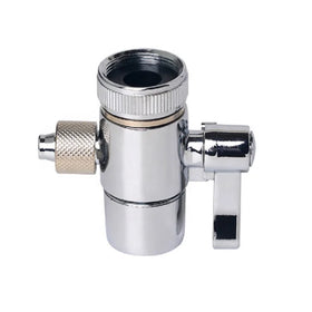 Divert Valve 1/4 3/8 8mm Tubing for Counter Top Water Filters Water Purifier System Sink Faucet Steel Adapter