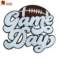 Custom Wholesale Football Baseball Basketball Game Day Large Chenille Letters Iron on Patches for Clothing Clothes Sweatshirt