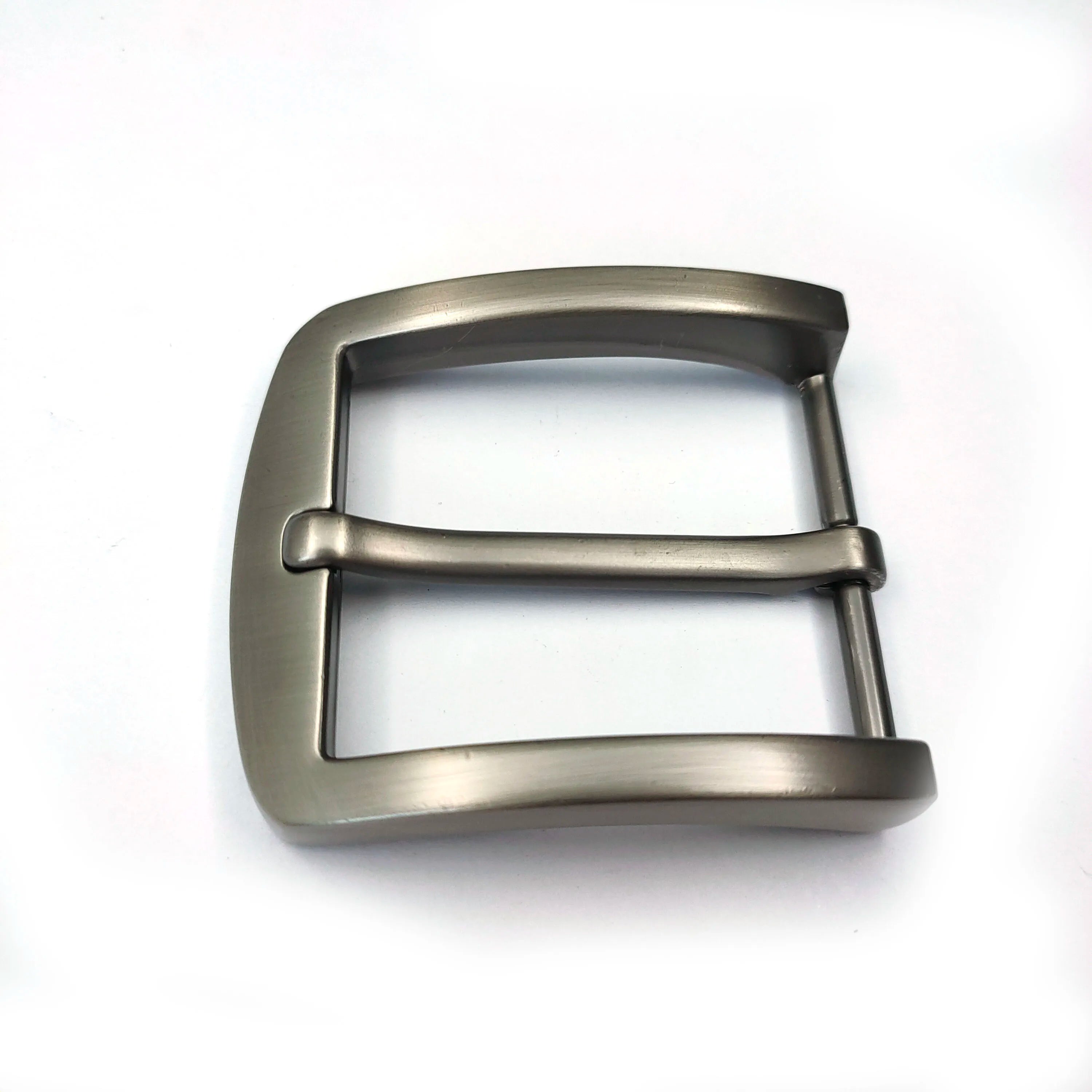 Wholesale Men's Inch and Half Gunmetal Brushed Zinc Alloy Belt Buckle for Clothing & Leather Pin Buckle