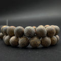 Natural Matte Bronzite Gemstone Loose Beads for Jewelry Making DIY Handmade Crafts 4mm 6mm 8mm 10mm 12mm 14mm